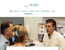 Tablet Screenshot of alanahealthcare.com.au